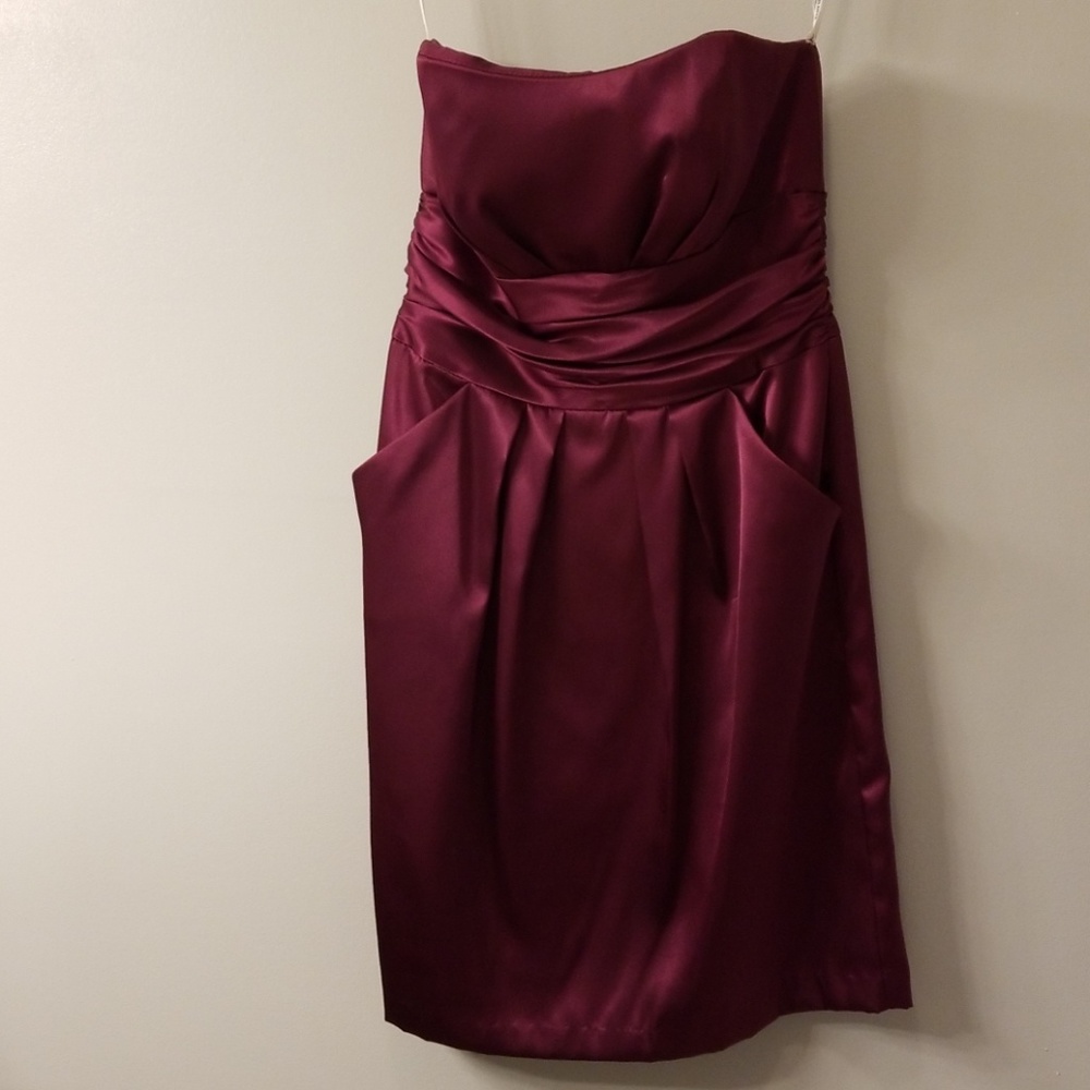 Merlot bridesmaid dress